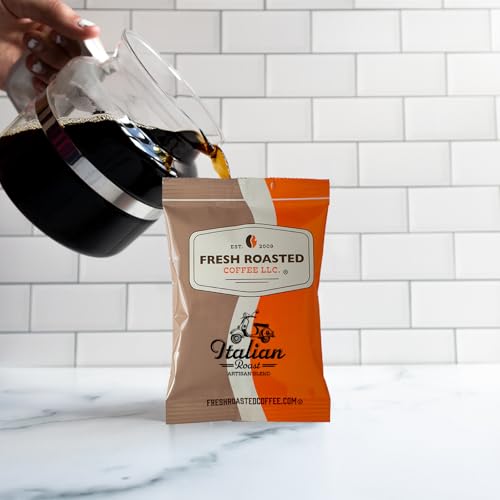 Image of Fresh Roasted Coffee, Italian Roast Drip Ground Fractional Packs, Dark Roast, Kosher, 2.25 oz, 36 Count