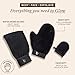 Self Tanning Mitt Applicator Set - 3 in 1 Ultra Soft Mitts, Exfoliating Glove, Face & Body Tanner Glove w/Thumb, for the Perfect Streak-Free Fake Tan, Velvety Soft Tanning Lotion Applicator, Reusable