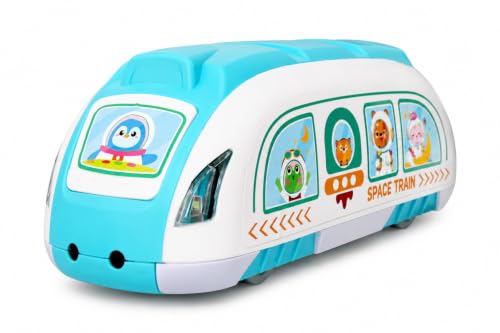 Image of Sensor Bullet Train Toy for Kids | Automatic Forward & Reverse Movement | Musical Train with Lights | Battery Operated Toy Train for Boys & Girls Age 3+ Years (Blue)