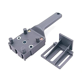 Dowel Jig Kit Set, Handheld Woodworking Dowel Jig Kit Fits 8/12/14 mm Drill Guide Metal Sleeve Wood Drilling Doweling Straight Hole Saw Tools