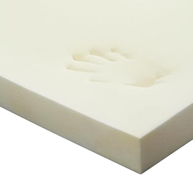 Memory Foam Mattress Topper For Double 4ft6 Bed 135 x 190cm, 2 Inch / 5cm Thick, No Cover. Ideal for back pain.