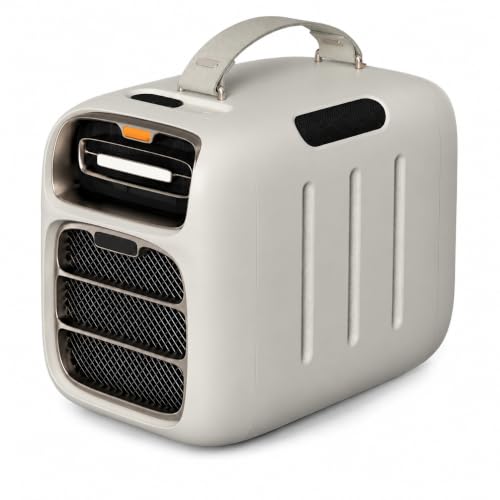 Aire acondicionado portátil de 5121 BTU, 500 W de refrigeración y calefacción, 12 V/24 V CC | Tres velocidades de ventilador, diseño sin drenaje para camping, autocaravanas, tiendas de campaña