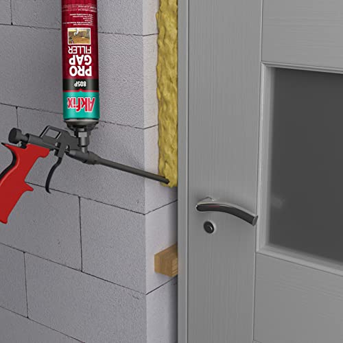 Akfix 805P PRO Gap Filler Expanding Foam Sealant (2x29 Oz.) - Insulating Foam Sealant, Low Expansion Foam for Sound & Heat Insulation, Window & Door | Gun Use, Gun NOT Included | 29 Oz. 2 Pack