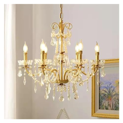Luminaire luxe français en perles de cristal pour illuminer votre foyer