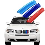 VaisbyTown Automotive Grille Inserts for BMW X3 E83 LCI 2007-2010 7 Grilles, Front Grill Accessories