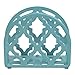 Lattice Collection Cast Iron Napkin Holder, By Home Basics (Turquoise) / Napkin Holders For Kitchen, Table Napkin Holder With Non-Skid Feet