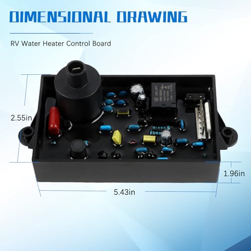 Image of RV Water Control Board 93307 93865 93253 93257 91367 Compatible with Atwood Circuit G6A-6E /7E /8E GH10-1E /2E After-Market Parts