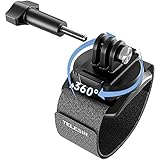 TELESIN GoPro用 手首マウント 腕 足首マウント 速い360度回転調整 アップグレード hero11ソフトで快適 アクセサリー に適しGoPro Max Hero 11 10 9 8 7 6 5 Insta360 One R One X2 X3 Go2 DJI Osmo Action 2 Osmo Action 3 Osmo Pocket 2 SJCAM EKEN