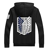 Angelaicos Unisex Cotton Blend Luminated Printing Long Sleeve Costume Coats (XL, Black)