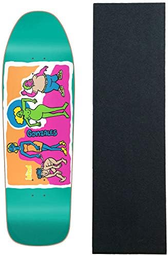 Blind Re-Issue Skateboard Deck Screen Printed Gonz Colored People Blue with Grip