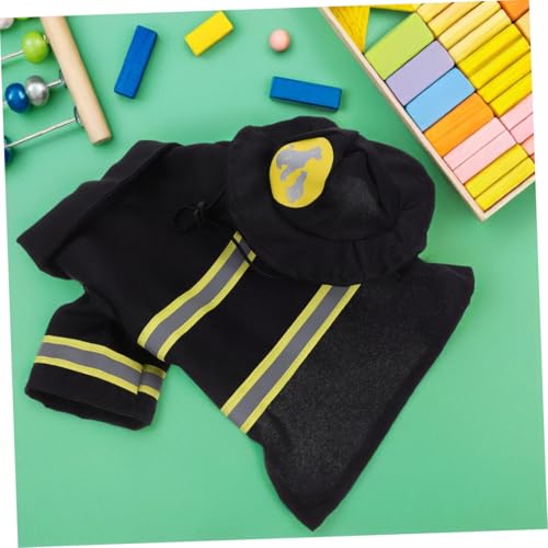 Disfraz Bombero para Perros Talla S Negro miniatura 7