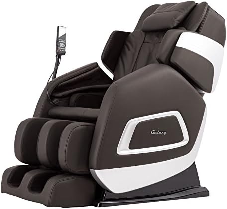 Galaxy Aria 6 Full Body Massage Chair, Advanced Kneading, Tapping, Pressing, Knocking and Shiatsu, Heat on Lumbar, Shoulder Airbag Massage. (Brown)
