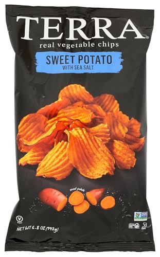 Terra Real Sweet Potato Vegetable Chips, Vegan Friendly, Kosher & Gluten Free, Perfect Snack for Healthconscious Consume