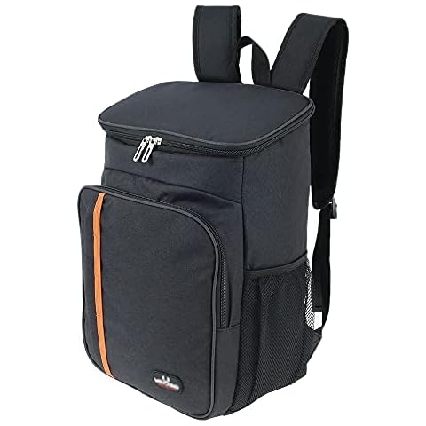 Cooler Backpack Large Insulated Picnic Lunch Backpack with Hard Liner Mesh Pocket Cooling Bag for Camping BBQ Family Outdoor Activities (black) Cover