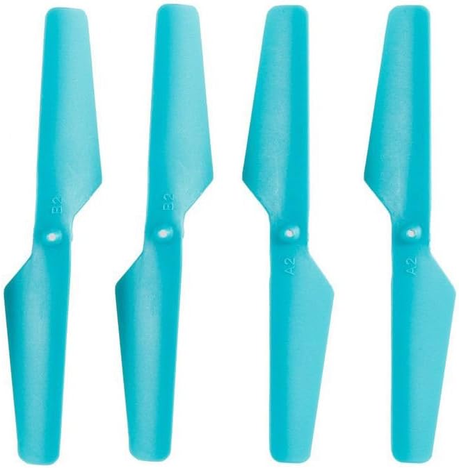 Four Vutos JY018/JD-18 drone propellers showing A2 and B2 markings