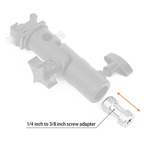 image for Anwenk 1/4 to 3/8 Screw Adapter Converter Threaded Screws Adapter Spig