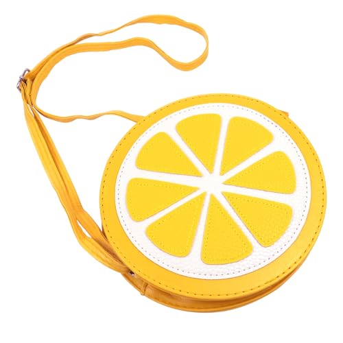 Framendino, Lemon Shaped Cross Body Bag Purse with Shoulder Strap for Women