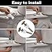 2 PCS Toilet Seat Screws Replacement Kit, Heavy Duty Toilet Seat Fastener with Plastic Nut and Metal and Rubber Washers, Universal Toilet Seat Bolt and Screw Set for Top Mount Toilet Seat Hinge