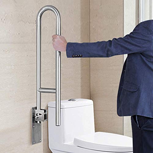 Maniglioni, Barra di Sostegno per disabili per la Sicurezza del Bagno di casa, Barre di Sostegno per Il Bagno Bianche, Maniglia Pieghevole per disabili per vasche da bagn