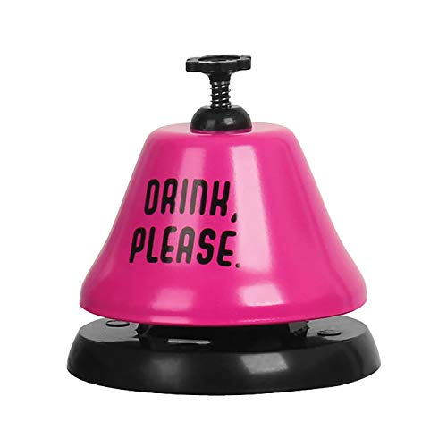 Slant Creative Brands Collections Bar Top Bell, 3.75-Inches, Drink Please