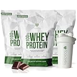 Foodelis Proteinas Whey 3 KG Chocolate + Shaker | 99 Dosis | Whey Protein con Aminoácidos Esenciales | Proteinas para Masa Muscular de Alta Solubilidad | Proteina en Polvo