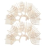 Fabrication artisanale de qualité : fabriqué en bois, ce bougeoir est conçu pour une utilisation . mini , de hanoukka à LED