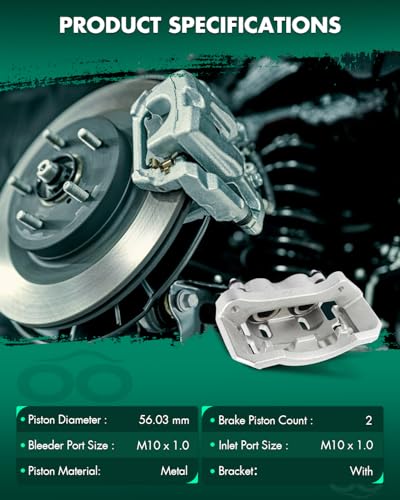 Image of SCITOO Front Left+Right Brake Calipers With Bracket 18-B4890 18-B4891 Compatible For Dodge Ram 1500 2006-2008 For Dodge Ram 2500 2003-2008 For Dodge Ram 3500 2003-2008