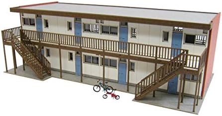 Amazon | 建築ロマン堂 1/150 団地 2棟セット ジオラマ用品 組立て 