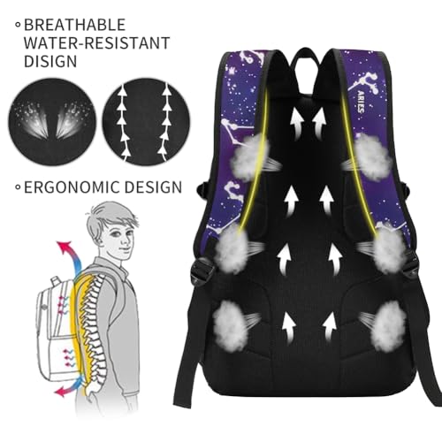 Image of rickyh style School Backpack Travel Bag for Men & Women Lightweight College Back Pack with Laptop Compartmen