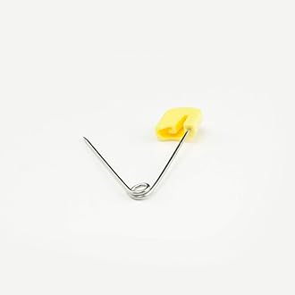 OsoCozy Diaper Pins - (Yellow) - Sturdy, Stainless Steel Diaper Pins with Safe Locking Closures - Use for Special Events, Crafts or Colorful Laundry Pins, 2.875 Inch x 0.25 Inch x 0.5 Inch