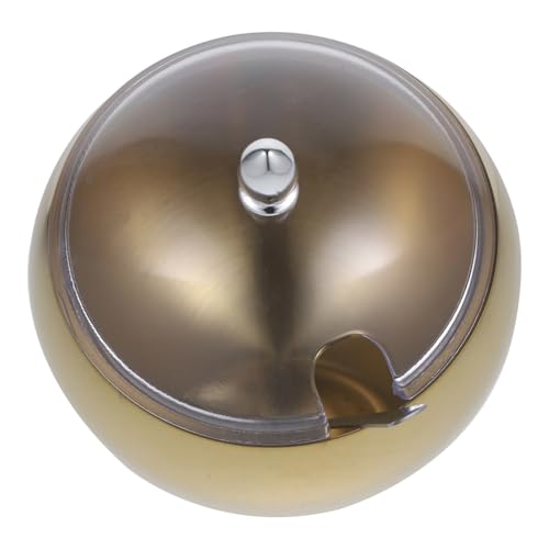 Zerodeko Tazón Para Servir Especias De Acero Inoxidable Con Tapa Cuenco Para Salsas y Condimentos Diseño Elegante Para Cocina y Restaurantes