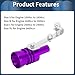 INFINAUTO Turbo Sound Muffler Pipe Whistle, Rear Tailpipe XL Car Motorcycle Roar Maker Aluminum Purple, 1 Set