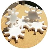 (Set of 3) Magnetic Stirrer Stir Bar PTFE Magnetic Mixer Stir Bars Gear Shape