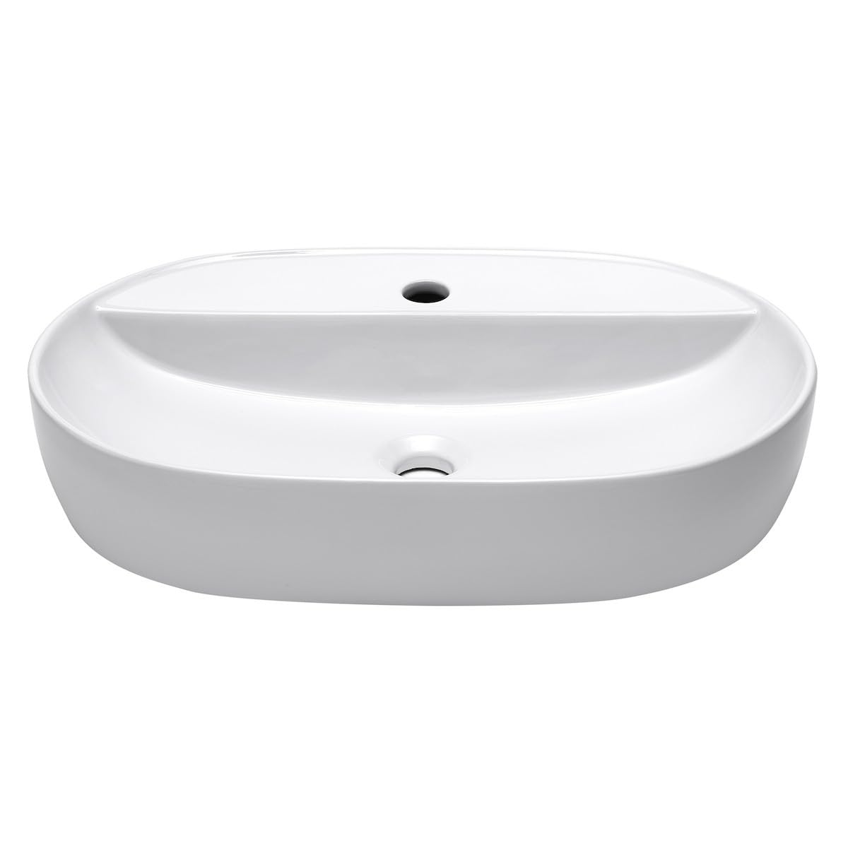 Infinitio - Lavabo da tavolo, design bianco satinato, dimensioni: 60 x 40 x 12,5 cm, senza troppopieno per bagno elegante, prodotto di alta qualità, lavabo Infinitio (SATINF6040)