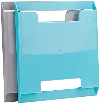 Office Home Pack of 2 Single Pocket Vertical Wall-Mounted Modular Hanging Wall File Holder Mail Letter Over The Door Wall Hanging File Holder Organizer for Brochure and Leaflet Display Rack