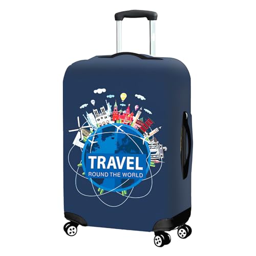 Pinsheng Cubierta de Equipaje Lavable Funda de Maleta Equipaje de Viaje Cubierta Elástico 3D Funda Protectora de Maleta de 26-28 Pulgadas Viaje Cubierta de la Caja (XL(29-32Inch))