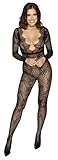 Fantasy By Cottelli Collection Catsuit, Schwarz, S-L
