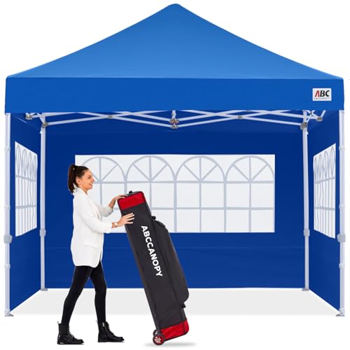 Image of ABCCANOPY Pop up Canopy Tent with Elegant Church Window 10X10,Royal Blue