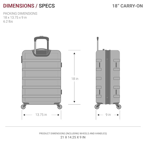 SwissGear Chrome Hardside Expandable Luggage with Spinner Wheels, Black, Carry-On 19-Inch by SwissGear - Image 6