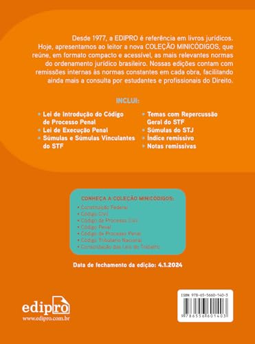 CÓDIGO DE PROCESSO PENAL 2024