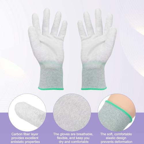 Guantes antiestáticos ESD para evitar descargas electrostáticas al armar PC 3
