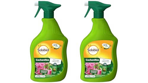 SOLABIOL 2 Anti-Cochenilles - 2 Pulvérisateurs - Prêt à l'Emploi - 2x750ml