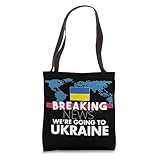 Breaking News We're Going To Ukraine Family Trip Matching Tote Bag