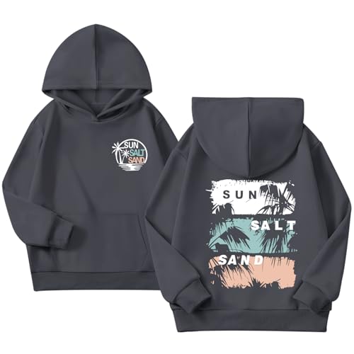 Zoemghc Girls Graphic Hoodie Beach Sun Salt Sand...