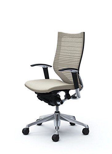 オカムラ 岡村製作所 デスクチェア オフィスチェア バロン ハイバック 可動肘 座クッション ホワイト CP85BR-FGR2