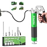 TaskStar Ingrassatore Manuale 8000 PSI, Tubo Flessibile 45cm, 5 raccordi