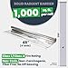 EcoFoil Solid Radiant Barrier 4' x 125' (500 Sq.Ft.), Non-Perforated Radiant Barrier Insulation Roll, Eco-Friendly Reflective Insulation to Increase Energy Efficiency, Foil Vapor Barrier, Made in USA