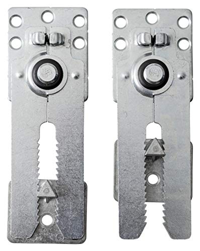 IPEA 2 Crochets de Fixation en Métal avec Ressort Pour Canapés et Meubles – 160 x 60 mm – Pinces Réglables en Crocodile pour Fixation des Armoires