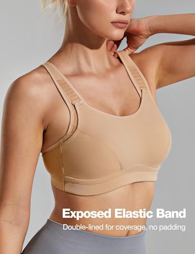 Wingslove Womens Sports Bras High Impact Adjustable Wireless Plus Size Sports Bra Full Figure Large Bust Workout Running Bra2