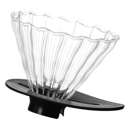 ULTECHNOVO Embudo para Café Pequeño Plástico Negro, Filtro Reutilizable Compacto para Cafetera Portátil, Accesorio para Goteo Manual Hogar, Práctico y Fácil de Limpiar, 1 Pieza